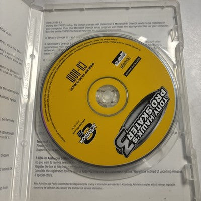 Tony Hawk's Pro Skater 3 PC CD-ROM - Activision (2001)