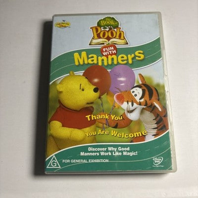 Book of Pooh - Fun with Manners (DVD, 2002) Region 4