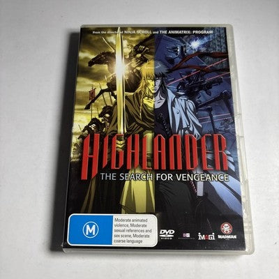Highlander - The Search for Vengeance (DVD, 2007) Region 4