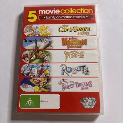 Care Bears, Robots, Sweet Dreams, Once Upon A Forest, Horton Hears & Who DVD
