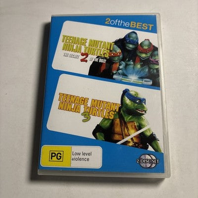 Teenage Mutant Ninja Turtles 2 & 3 (DVD, 2-Disc) Region 4