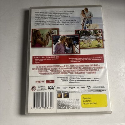 Marley & Me (DVD, 2008) Owen Wilson, Jennifer Aniston Region 4 NEW
