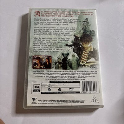 The Never Ending Story 3 - Escape from Fantasia (DVD, 1994) Region 4