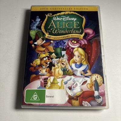 Alice in Wonderland (60th Anniversary Edition, DVD, 1951) Region 4 NEW