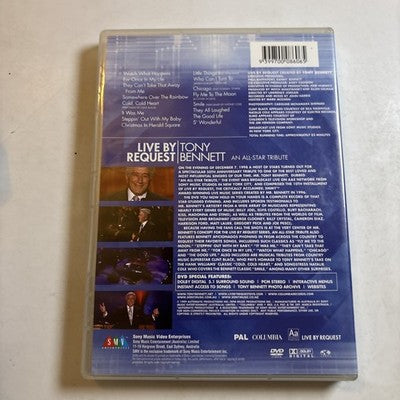 Tony Bennett - Live by Request (DVD, 1998) All Regions NEW