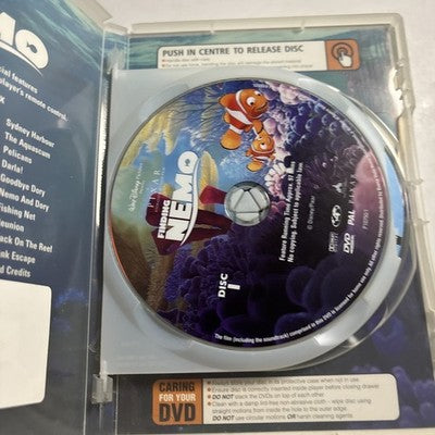 Finding Nemo (DVD, 2003) Ellen DeGeneres, Geoffrey Rush, Disney Region 4