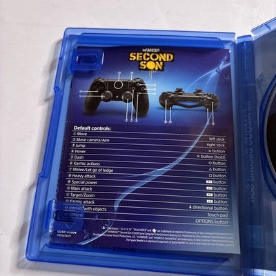 Infamous Second Son Playstation 4 Ps4 Game With Manual