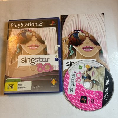 SINGSTAR 80's PlayStation 2 PS2  Manual PAL
