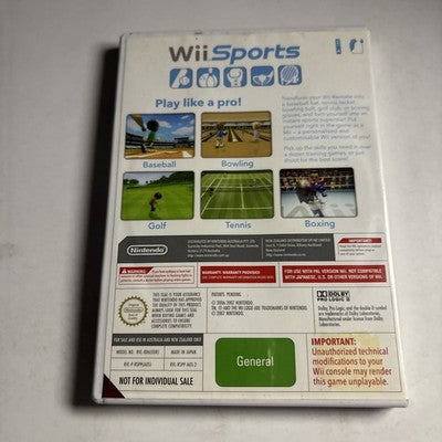 Wii Sports (Nintendo Wii, 2006) PAL