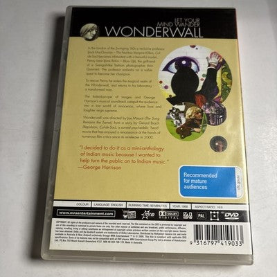 Wonderwall (DVD, 1968) George Harrison, Jane Birkin Region 4