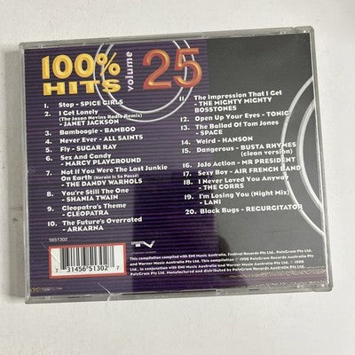 Various – 100% Hits Volume 25 (CD, 1998) Australia 5651302