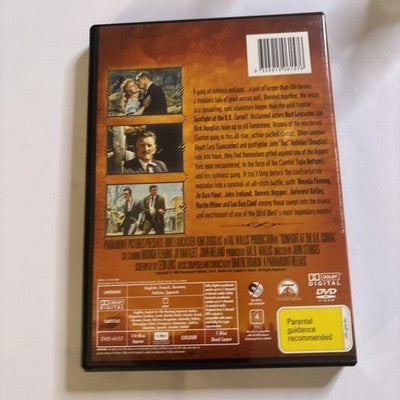 Gunfight at the O.K. Corral (DVD, 1957) Burt Lancaster, Kirk Douglas Region 4