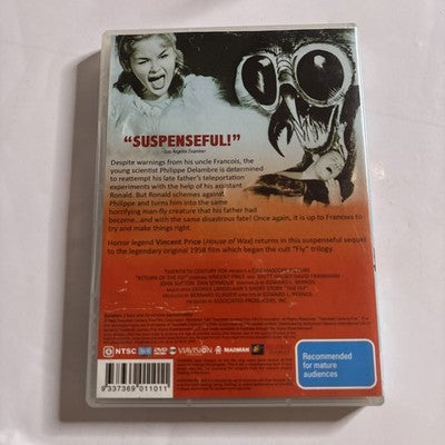 Return of The Fly (DVD, 1959) Vincent Price Region 4 NEW