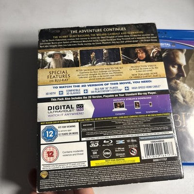 The Hobbit: The Desolation Of Smaug 3D (Blu-ray 3D, 2013) Region B