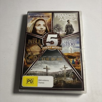 Robe / Bible / Songs of Bernadette / Francis of Assisi / Greatest Story Ever DVD