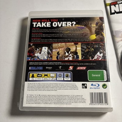 NBA 2K10 Sony PlayStation 3 PS3 Game + Manual Kobe Bryant Cover 2010