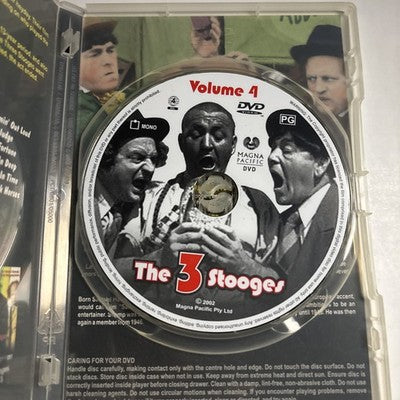 The Three Stooges : Vol 4 (DVD, 1936) Region 4