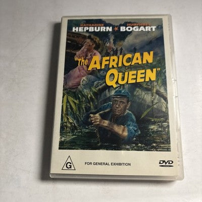The African Queen (DVD, 1951) Humphrey Bogart, Katharine Hepburn Region 4 NEW