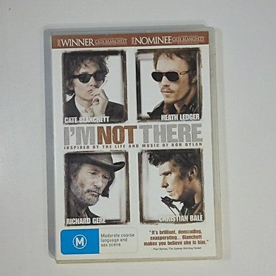 I'm Not there (DVD, 2007) Christian Bale, Richard Gere, Heath Ledger Region 4