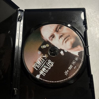 Prizzi's Honor (DVD, 1985) Jack Nicholson, Kathleen Turner Region 4