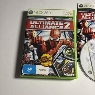 Marvel Ultimate Alliance 2 Xbox 360 Game PAL - Complete with manual