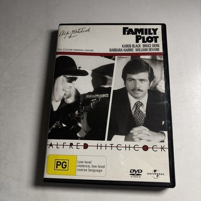 Family Plot (DVD, 1976) Karen Black, Bruce Dern, Barbara Harris Region 4,2