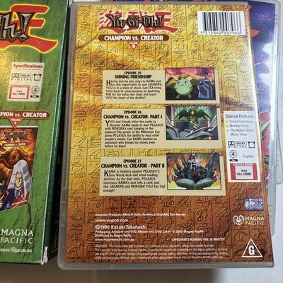 Yu-Gi-Oh! : Vol 1 : Part 7 8 9 (DVD, 2002) Region 4