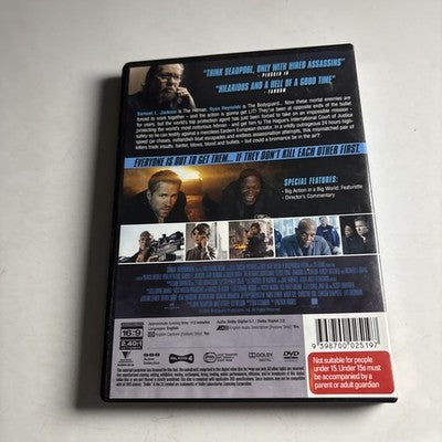 The Hitman's Bodyguard (DVD, 2017) Ryan Reynolds, Samuel L Jackson Region 4