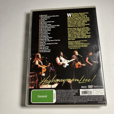 The Highwaymen Live! (DVD, 2006) Johnny Cash,  Kris Kristofferson All Regions