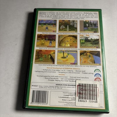 Eureka Multiplication Tables Adventure PC CD-ROM Windows Educational Game