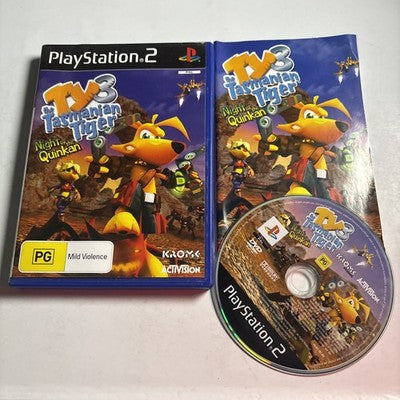 Ty 3 The Tasmanian Tiger Night of the Quinkan (PS2  Game) PAL Playstation 2