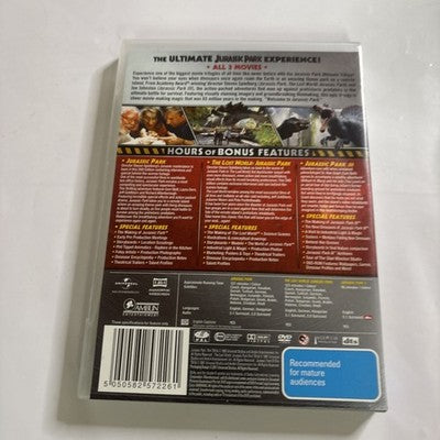 Jurassic Park / Jurassic Park The Lost World / Jurassic Park 3 DVD Region 4