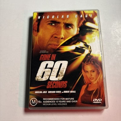 Gone in 60 Seconds (DVD, 2000) Nicholas Cage Region 4
