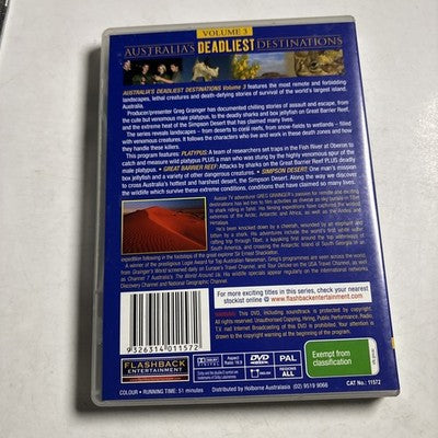 Grainger's World - Australia's Deadliest Destinations DVD All Regions NEW