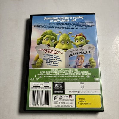 Planet 51 (DVD, 2009) Dwayne Johnson, Gary Oldman, Jessica Biel, Region 4 NEW