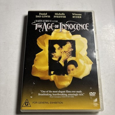 The Age of Innocence (DVD, 1993) Daniel Day-Lewis, Winona Ryder Region 4