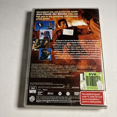 Inferno (DVD, 1999) Jean-Claude Van Damme Region 4