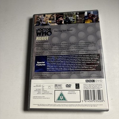 Doctor Who - Robot (DVD, 1974) Tom Baker Region 4,2