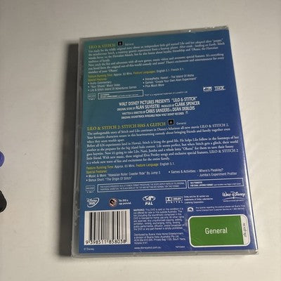 Lilo & Stitch / Lilo & Stitch 2 - Stitch Has a Glitch (DVD, 2001) Region 4 NEW
