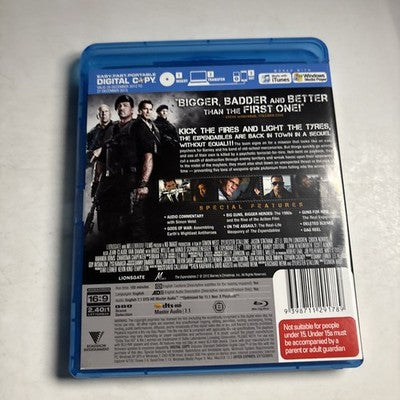 The Expendables 2 (Blu-ray, 2012) 	Arnold Schwarzenegger, Bruce Willis Region B
