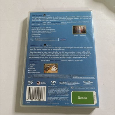 Cinderella / Cinderella 2 Dreams Come True (DVD, 1950) Region 4