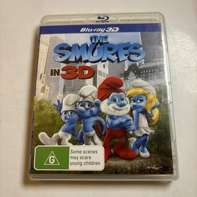 The Smurfs In 3D (Blu-ray 3D, 2011) All Regions