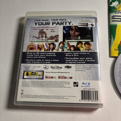 Disney Sing It Sony Playstation 3 PS3