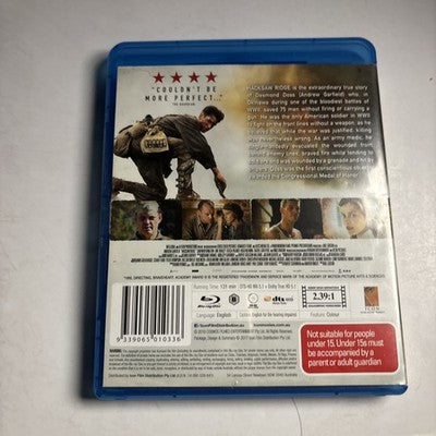 Hacksaw Ridge (Blu-ray, 2016) Hugo Weaving, Andrew Garfield Region B