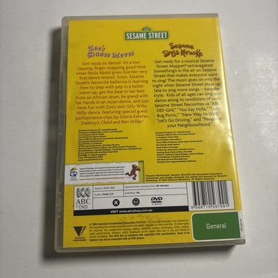 Sesame Street: Zoe's Dance Moves / Sesame Sings Karaoke (DVD, 2005) Region 4