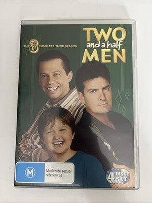 Two and a Half Men : Season 3 (DVD, 2005, 4-Disc) Charlie Sheen Region 4