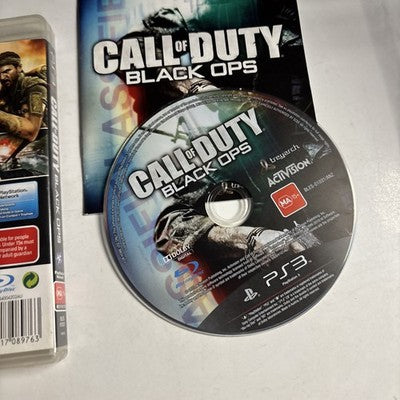 Call of Duty: Black Ops (Sony PlayStation 3, 2010) Manual PS3