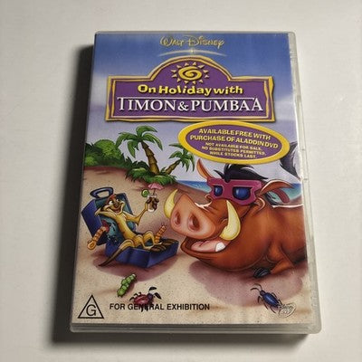 On Holiday With Timon & Pumbaa (DVD, 1997) Region 4 Disney