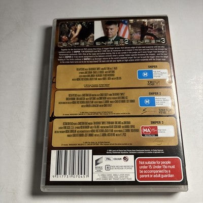 Sniper / Sniper 2 / Sniper 3 (DVD, 2010) Tom Berenger Region 4