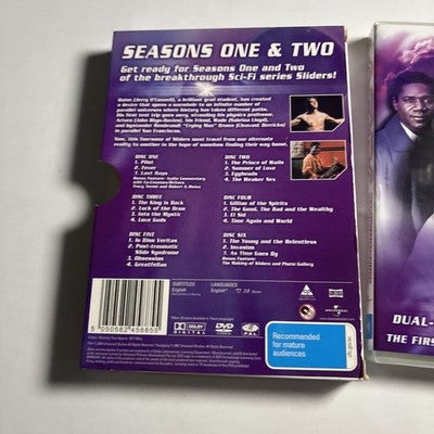 Sliders : Season 1 & 2 (DVD, 1996) Region 4,2